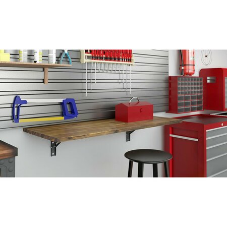 DURAMAX Spence 48in. Wall Mounted Folding Workbench / Table/ Desk 20in. x 48in. 68032